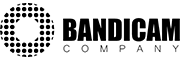 반디캠컴퍼니 흑백 로고 - 밝은 배경