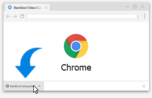 설치파일 실행, 크롬