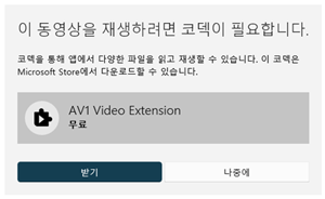 AV1 코덱, AV1 코덱 동영상 재생