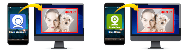 스마트폰 웹캠 사용