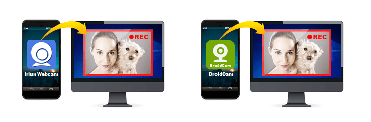 스마트폰을 웹캠으로 사용, 드로이드캠, Iriun